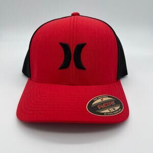 Hurley Men's Icon Textures Flexfit Baseball Cap Small Medium